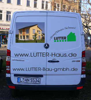 Fahrzeugbeschriftung für LUTTER-Bau